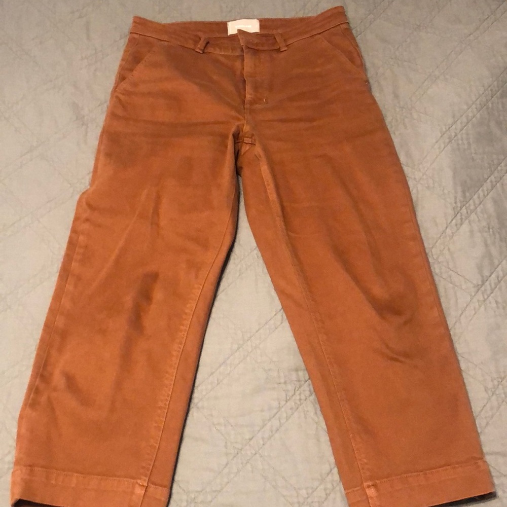 Everlane straight leg crop - cocoa brown